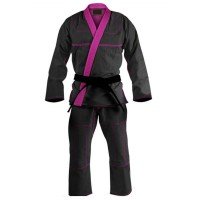 Black Contrast Collar Brazilian Jiu Jitsu Gi