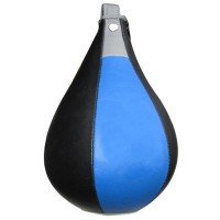 Blue And Black Boxing Leather Speed Bag