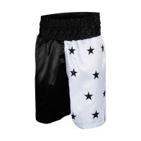 Black And White Printed Kickboxing Shorts