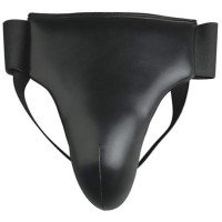 Black Boxing Leather Groin Guard