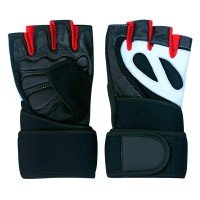 Palm Padded Leather Weight Lifting Gloves