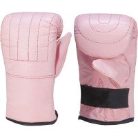 Women Pink Leather Boxing Bag Mitts