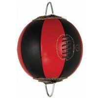 Red And Black Double Side Boxing Leather Speed Ball