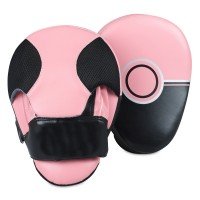 Pink Custom Printed Leather Focus Mitts