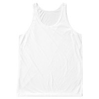 Mens White Cotton Gym Tank Top