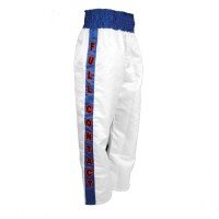 Custom White Kickboxing Training Trousers