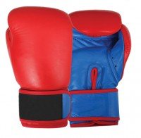 Red And Blue Leather Boxing Gloves