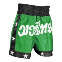 Green Thai Shorts Printed Kickboxing Shorts