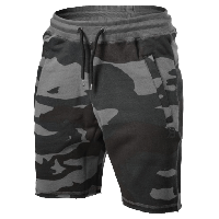 Camouflage Winter Knee Length Fleece Shorts